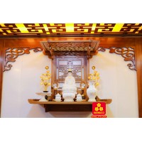 Trang thờ Phật gỗ Sồi